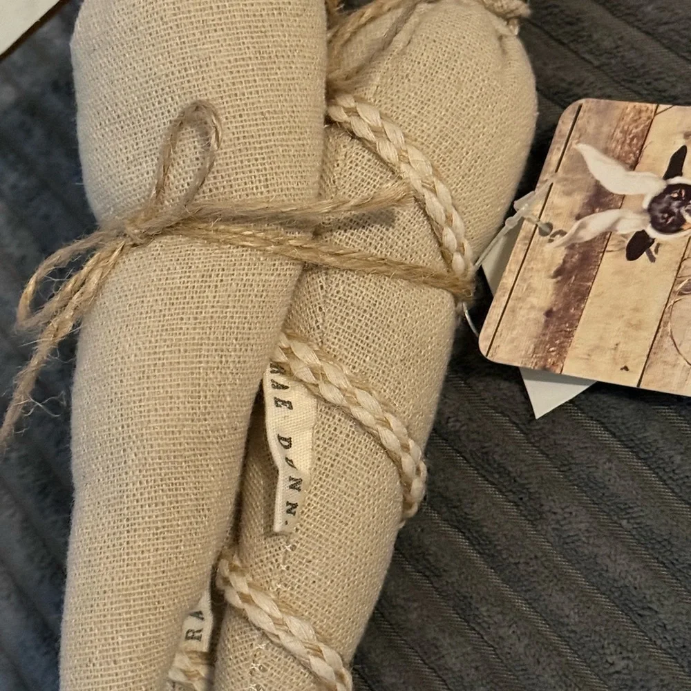 Rae Dunn Beige Fabric 🥕 Carrots- set of 3- NWT